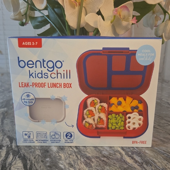 Other - Kids Chill Leak-Proof Lunch Box - Red/Blue
